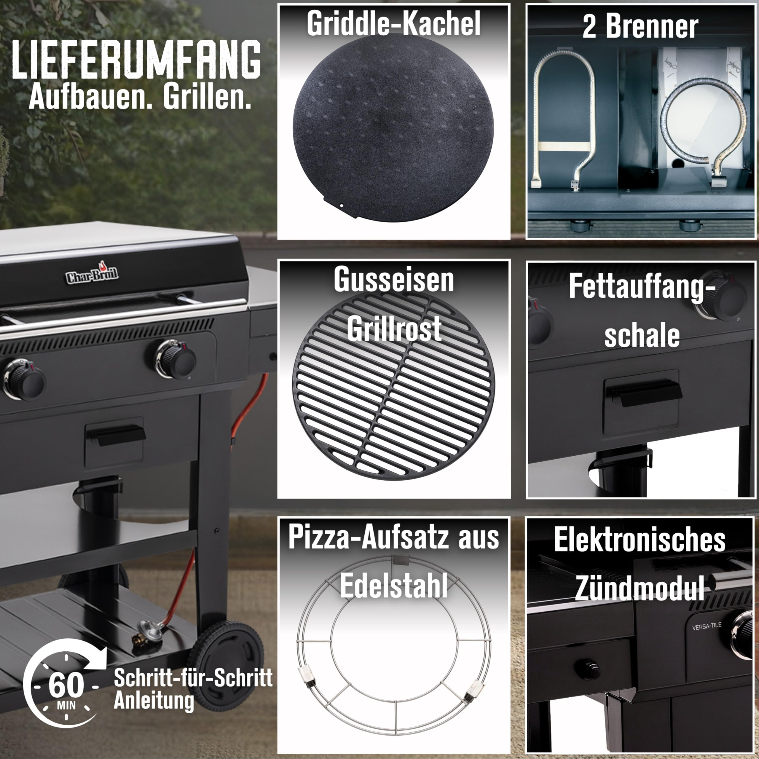 char-broil-versa-tile-plancha-griddle-gasgrill-3-in-1-pizzaofen image 7