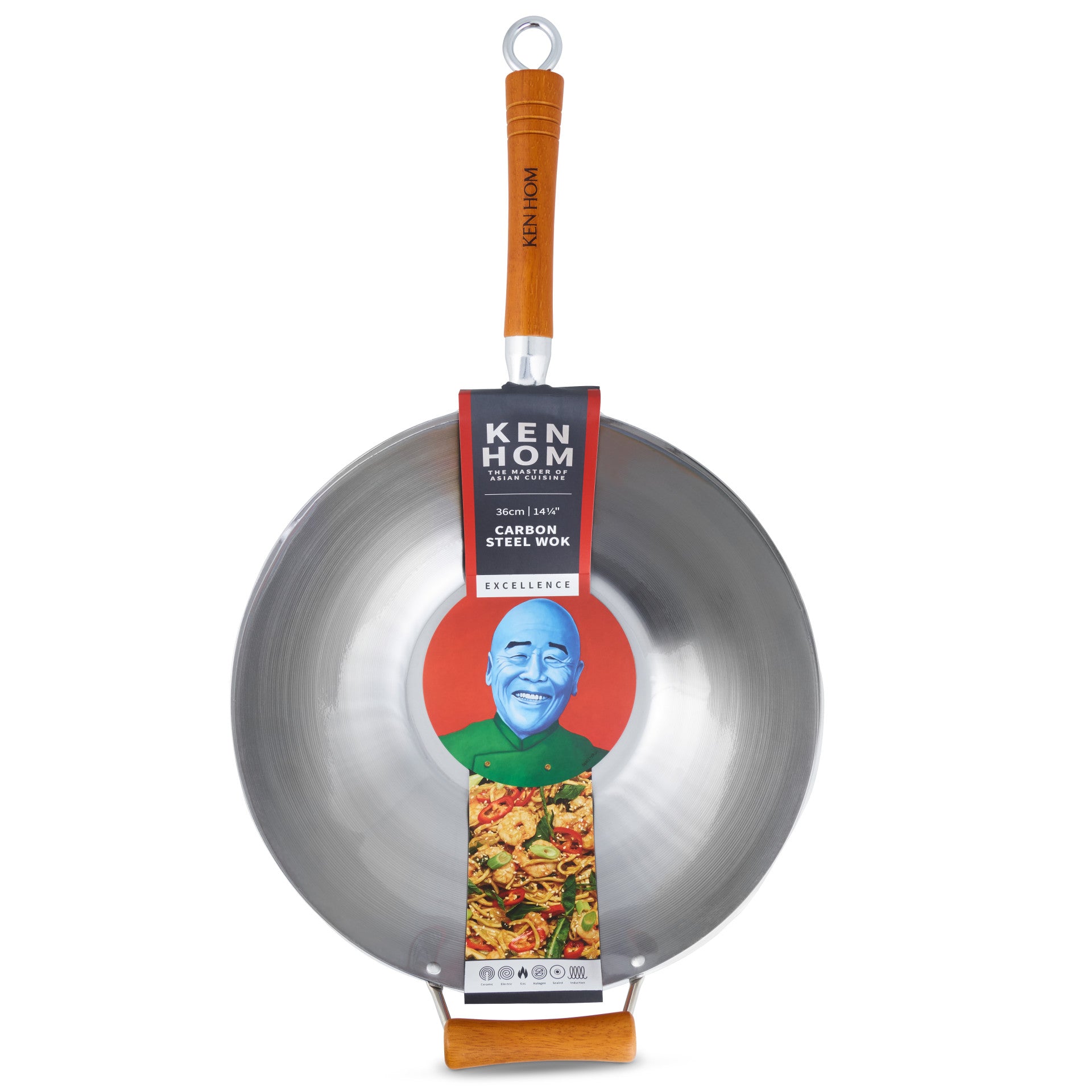 ken-hom-excellence-unbeschichteter-seasoning-wok-36-cm image 2