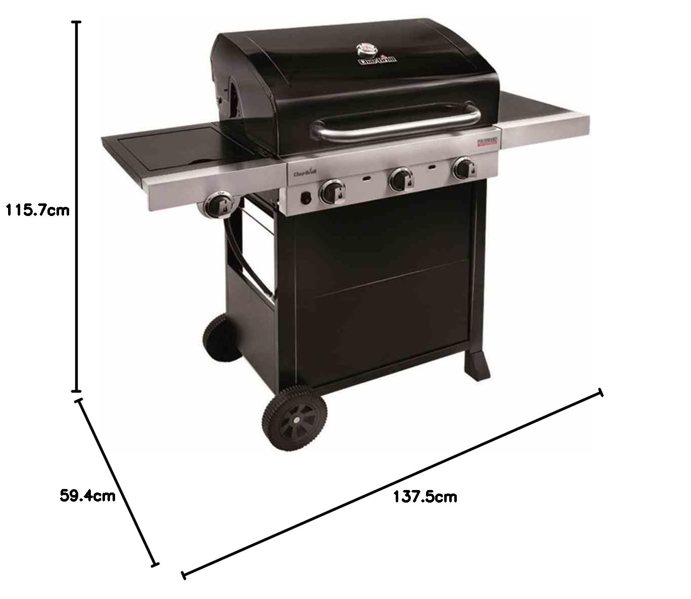 char-broil-performance-330b-gasgrill-3-brenner-seitenbrenner-schwarz image 2
