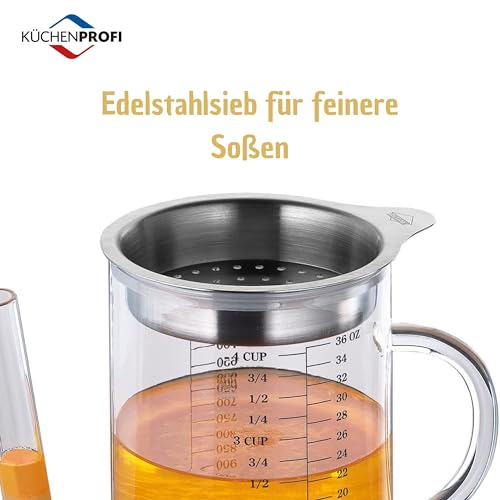 k-chenprofi-1012362800-fett-trennkanne-1-l-glas-edelstahl-mit-sieb image 8