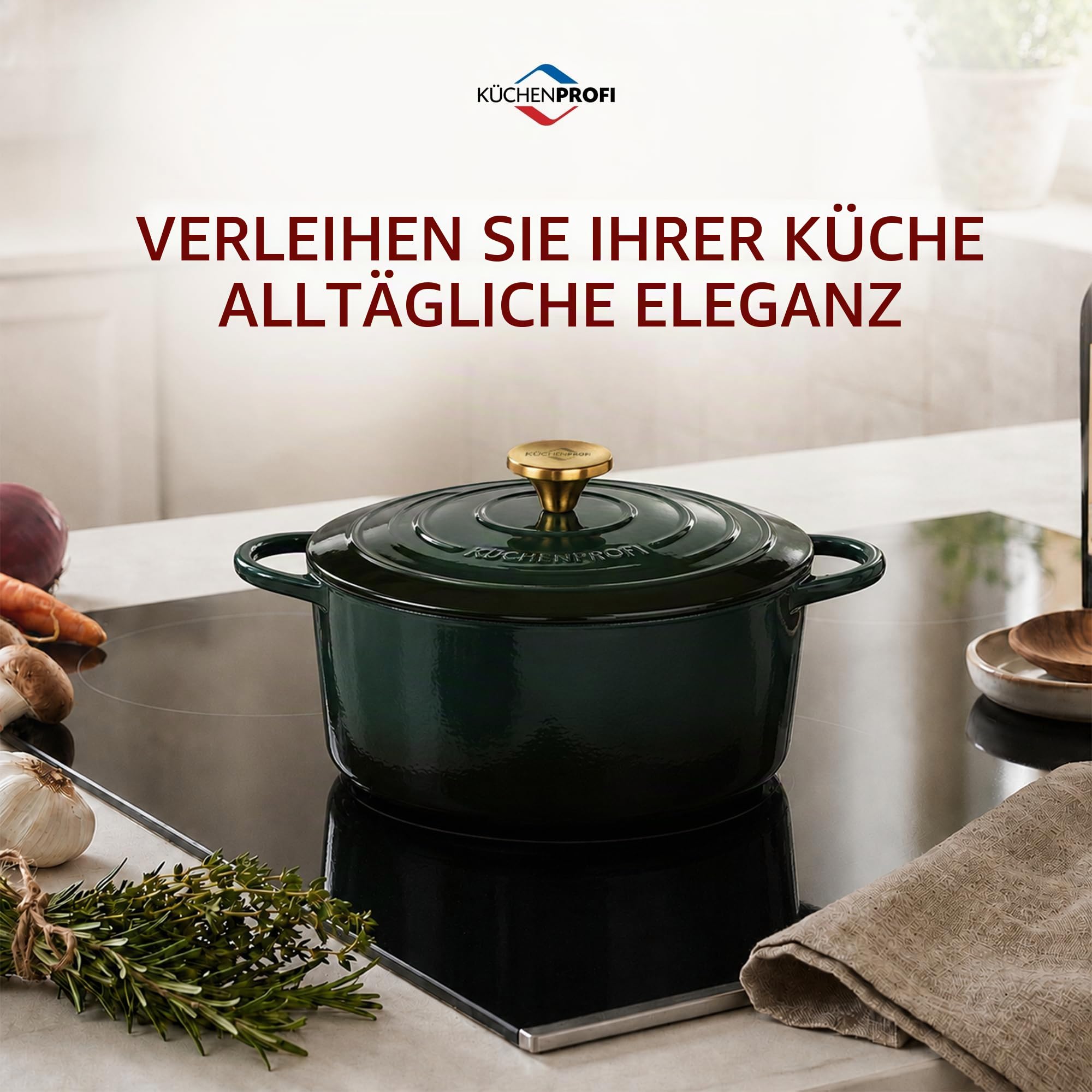 k-chenprofi-provence-bratentopf-gusseisen-4-2l-24cm-racing-green image 5