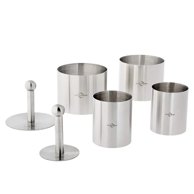 k-chenprofi-dessert-und-speiseringe-6-teilig-edelstahl-5-cm-7-5-cm image 1