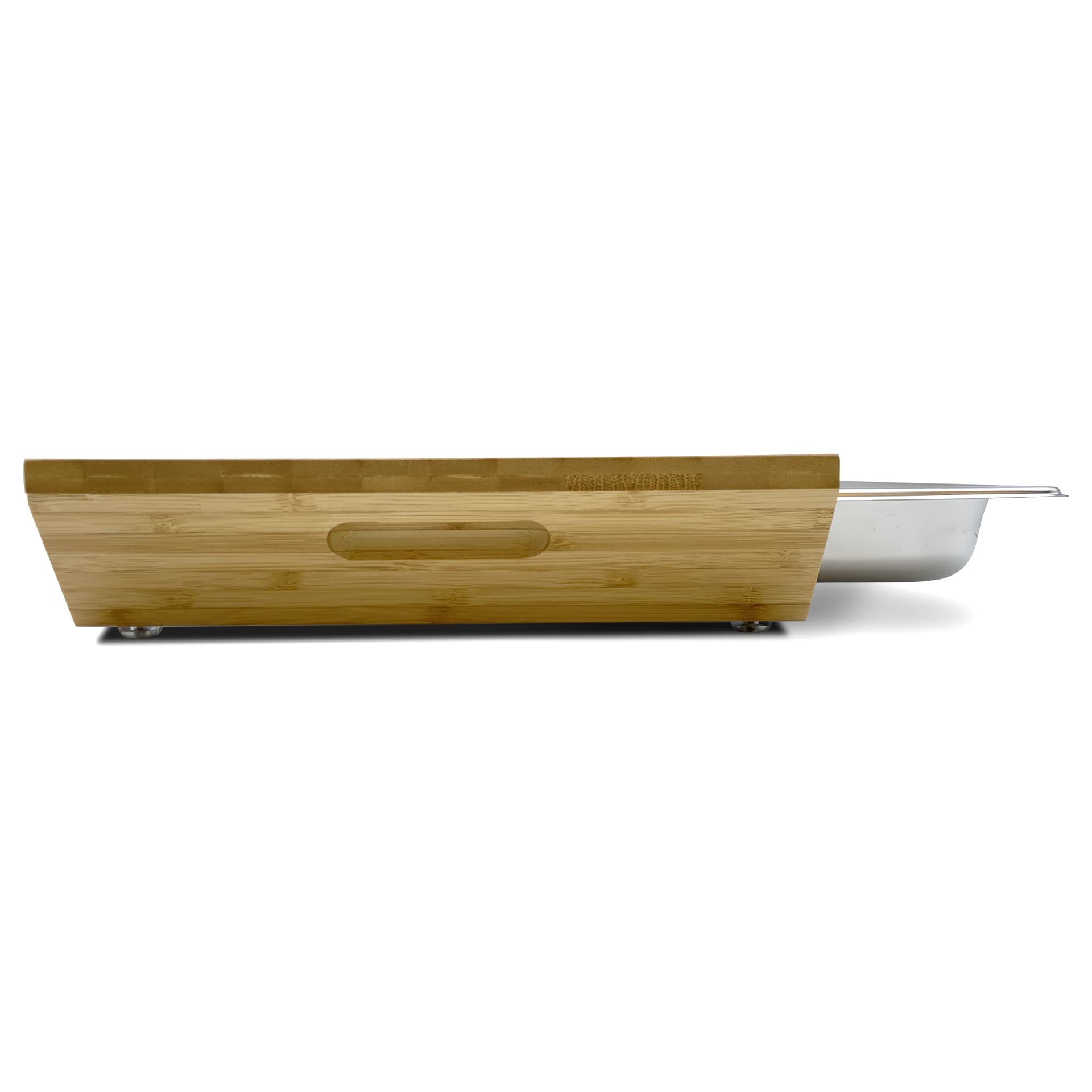 firerocket-bambus-schneidebrett-set-43-x-28-x-7-cm-mit-edelstahl-auffangschale image 3