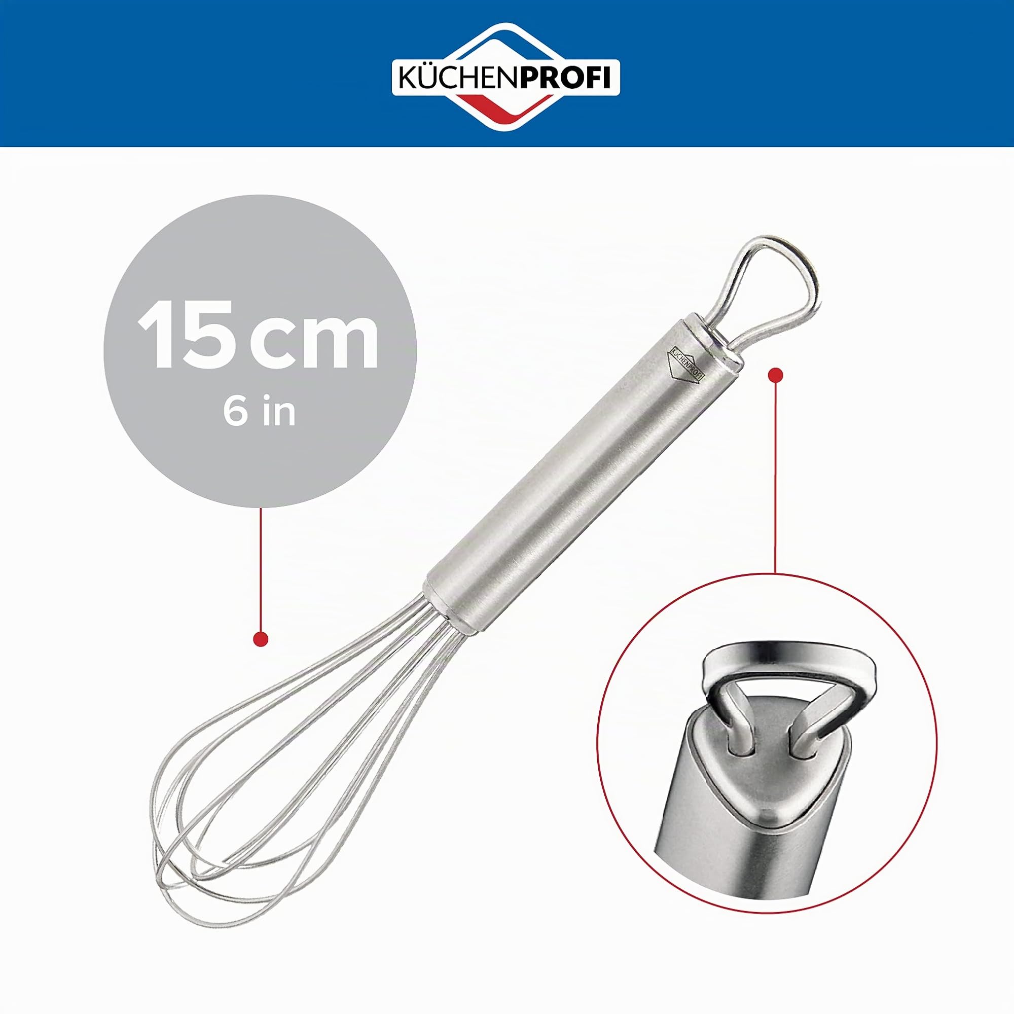 k-chenprofi-schneebesen-15-cm-edelstahl-rostfrei image 2