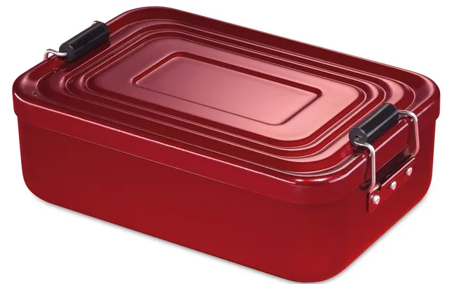 k-chenprofi-lunchbox-rot-18-x-12-x-5-5-cm-eloxiertes-aluminium image 1