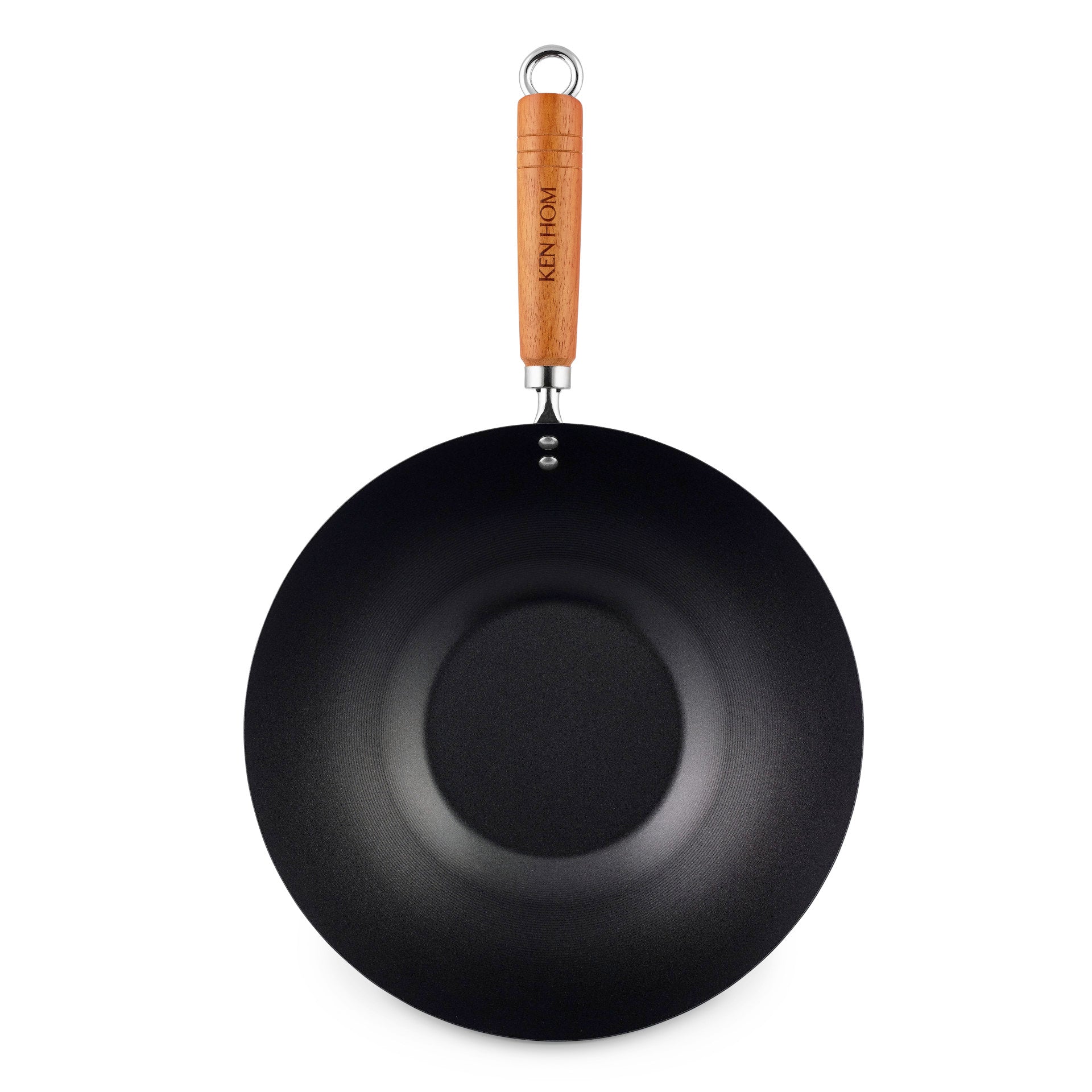 ken-hom-classic-non-stick-carbon-steel-wok-31-cm image 5