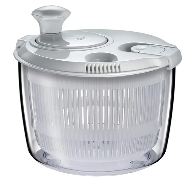 k-chenprofi-mini-salatschleuder-wei-one-size-mit-kurbel-und-siebkorb image 1