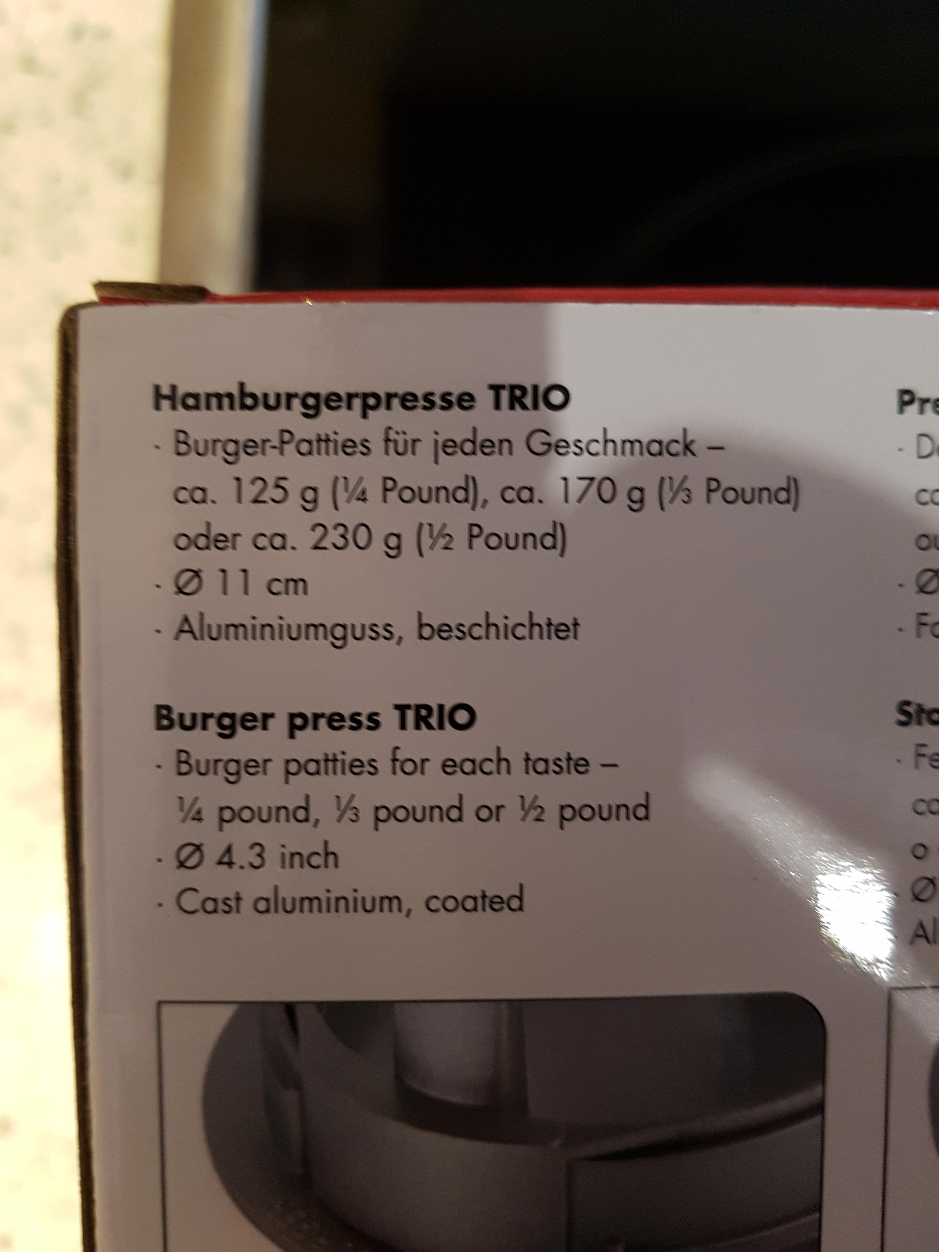 Endlich gleichmäßige Patties