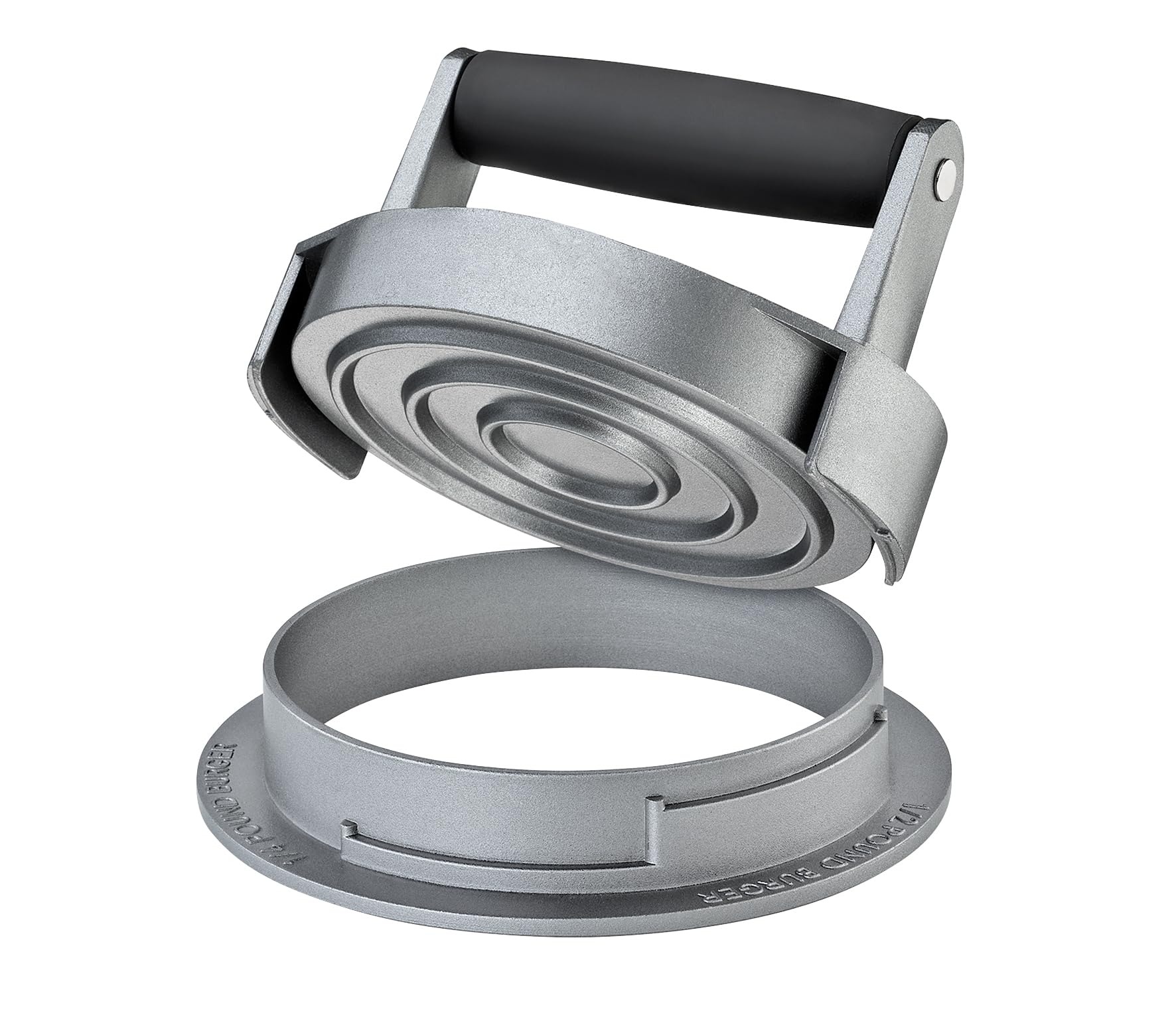 k-chenprofi-hamburgerpresse-trio-grau-aluminium-beschichtet image 1