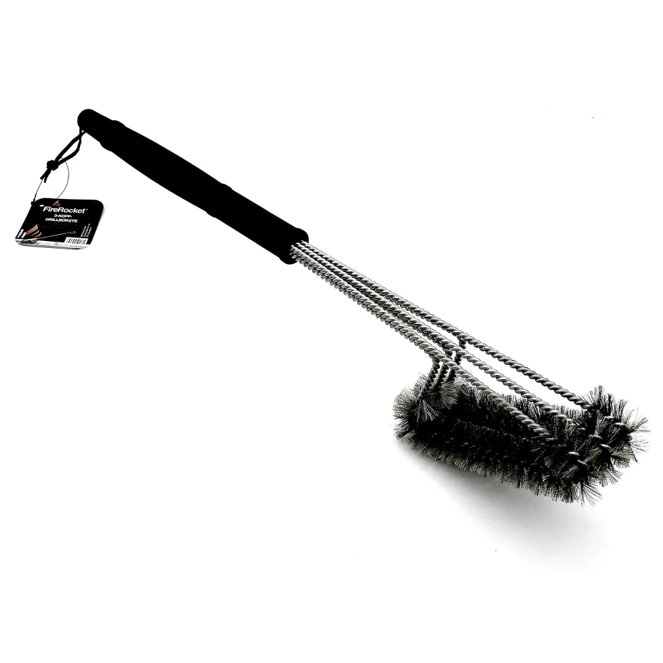 firerocket-xxl-3-kopf-grillb-rste-55-cm-edelstahl-reinigungsb-rste-f-r-grillrost image 1