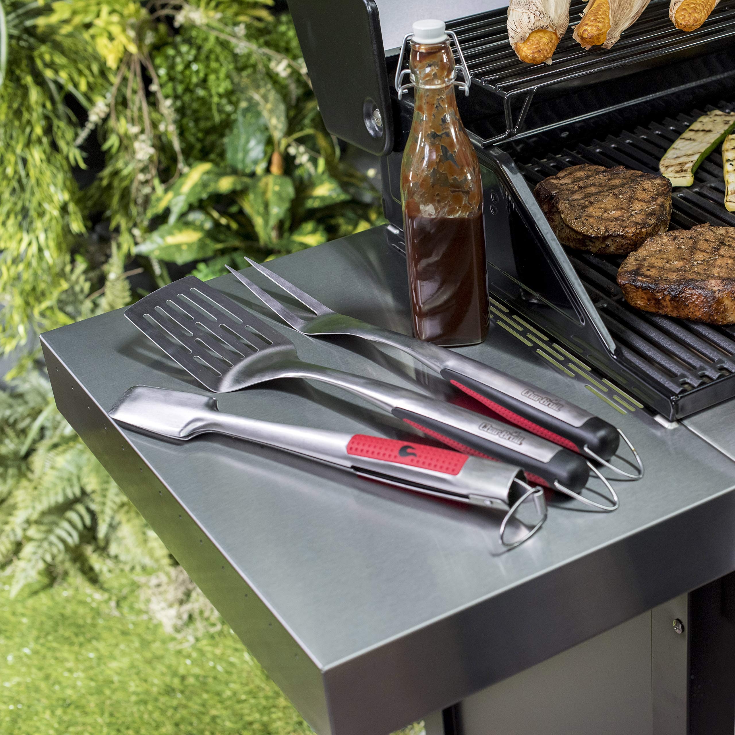 char-broil-140-767-comfort-grip-grillbesteck-3-teilig-edelstahl image 3