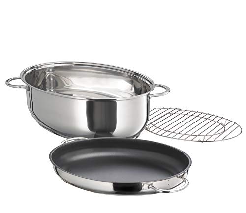 k-chenprofi-multibr-ter-oval-grau-mit-bratdeckel-und-gittereinsatz image 5