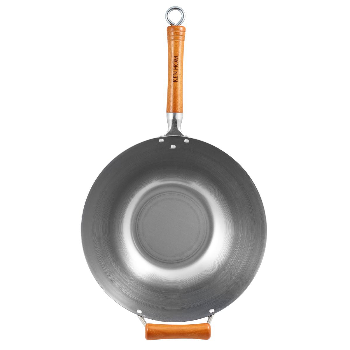 ken-hom-excellence-carbon-steel-seasoning-wok-32-cm-unbeschichtet image 3