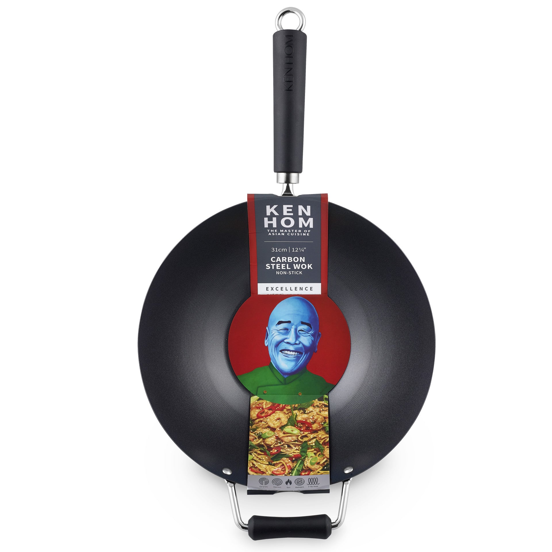 ken-hom-excellence-antihaft-wok-31-cm-aus-carbonstahl image 2