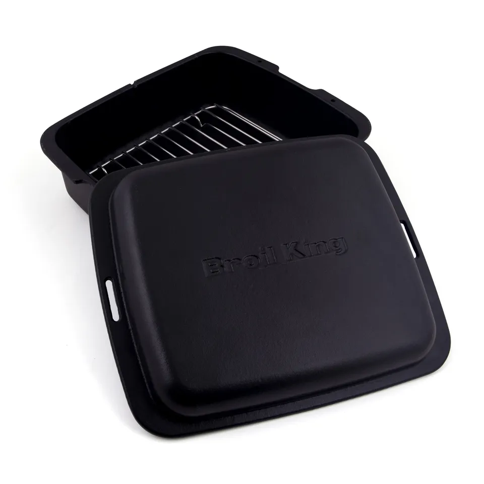 broil-king-dutch-oven-aus-gusseisen-mit-edelstahl-rost image 1