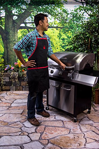 char-broil-140-517-grillsch-rze-mit-taschen-schwarz-rot image 4