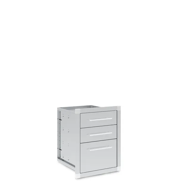 broil-king-3-schubladen-modul-edelstahl-einbauschrank image 1