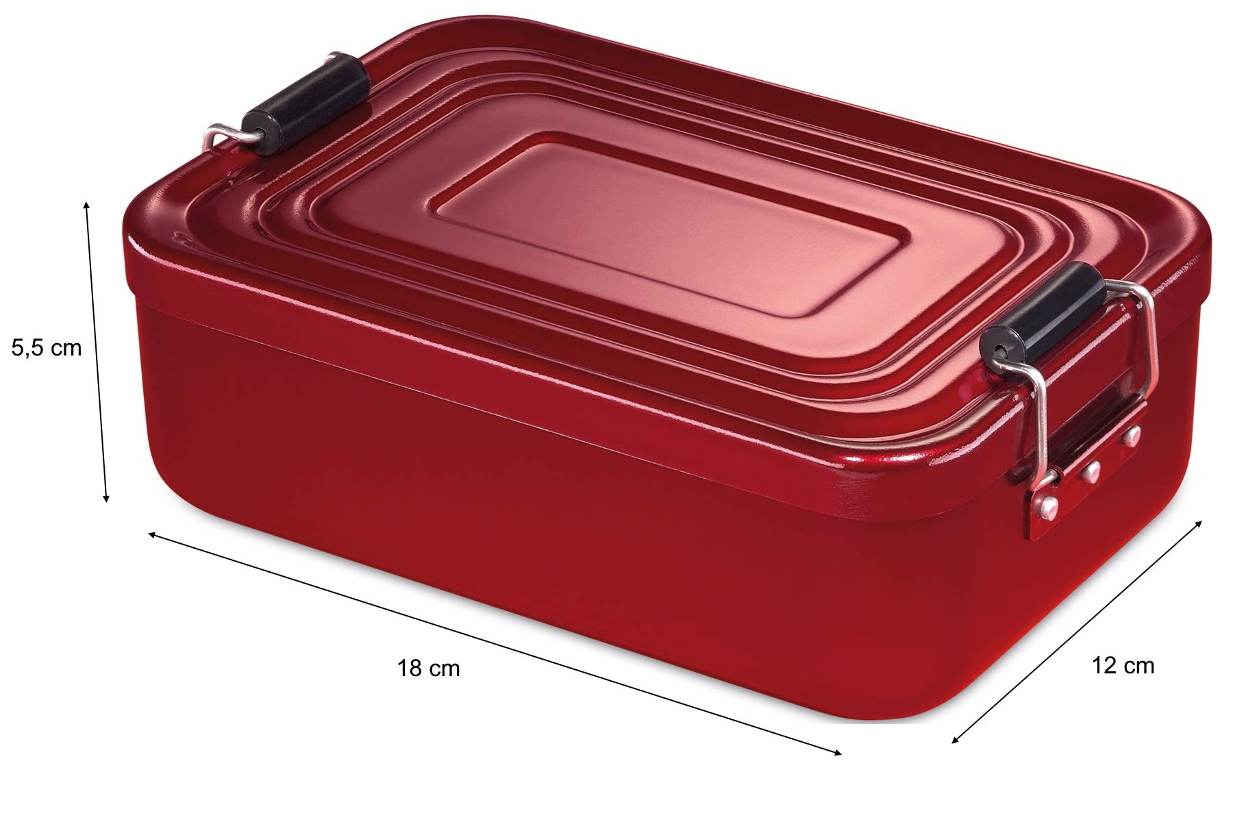 k-chenprofi-lunchbox-rot-18-x-12-x-5-5-cm-eloxiertes-aluminium image 4
