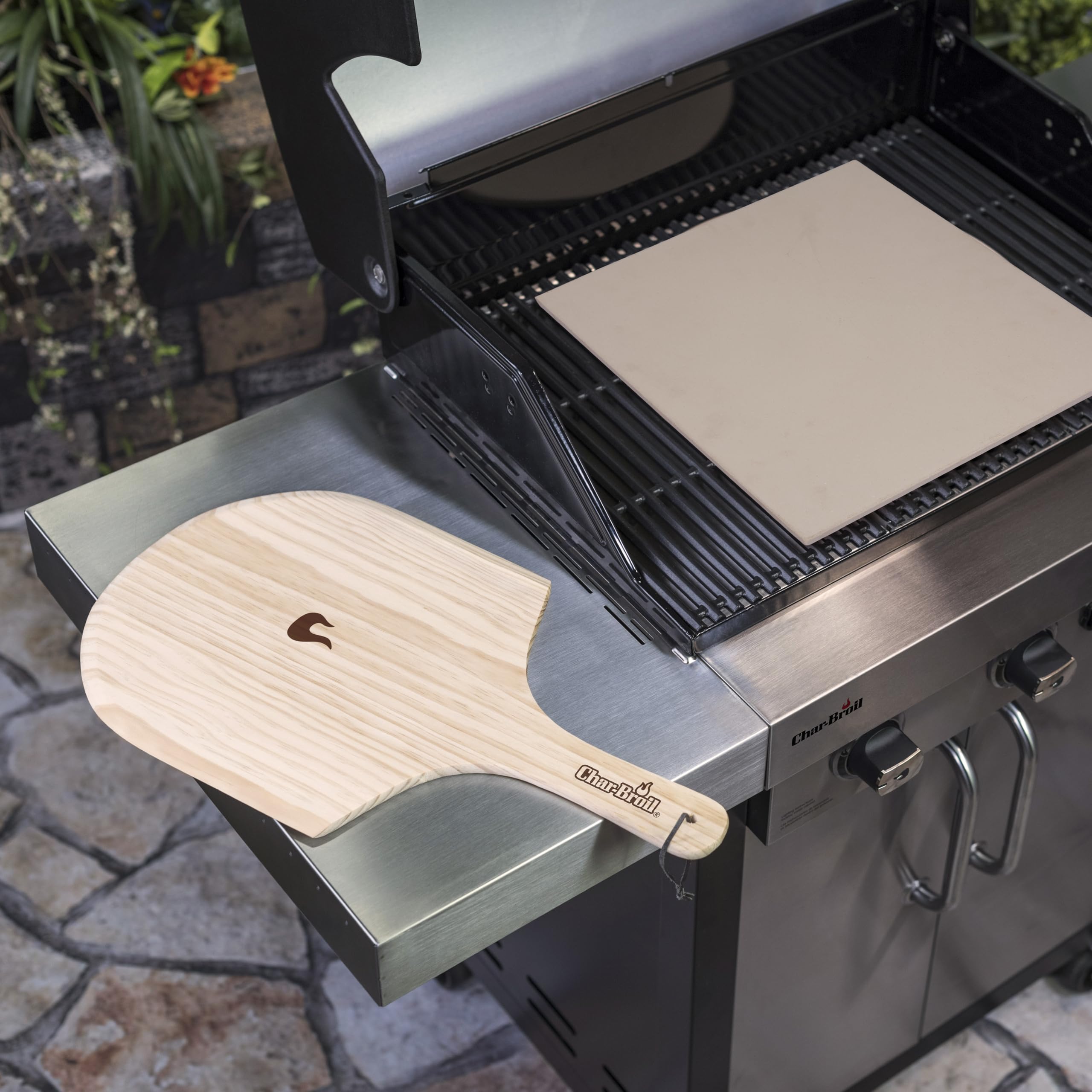 char-broil-140787-set-mit-rechteckigem-pizzastein image 2