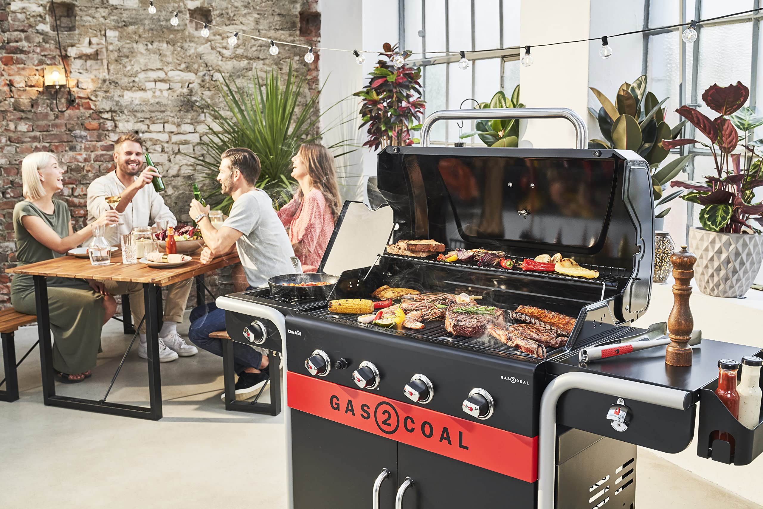 char-broil-gas2coal-440-2-0-hybrid-grill-4-brenner-gas-kohle-mit-seitenbrenner-s image 8
