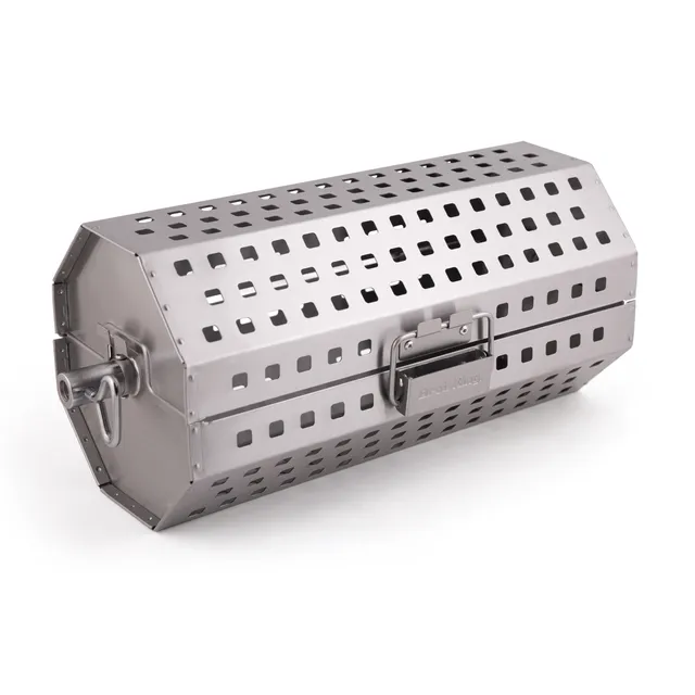 broil-king-rotisserie-trommelkorb-tumble-basket-aus-edelstahl-mit-wok-oberteil image 1
