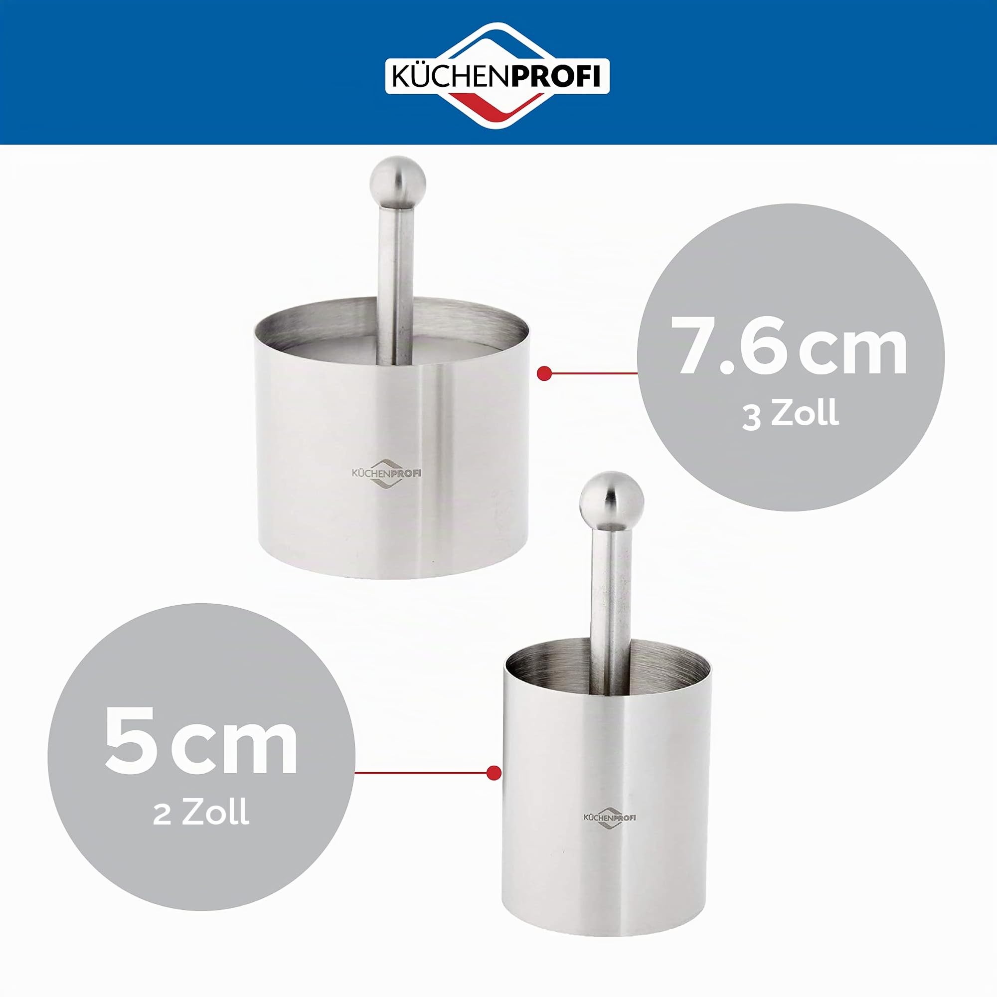 k-chenprofi-dessert-und-speiseringe-6-teilig-edelstahl-5-cm-7-5-cm image 2