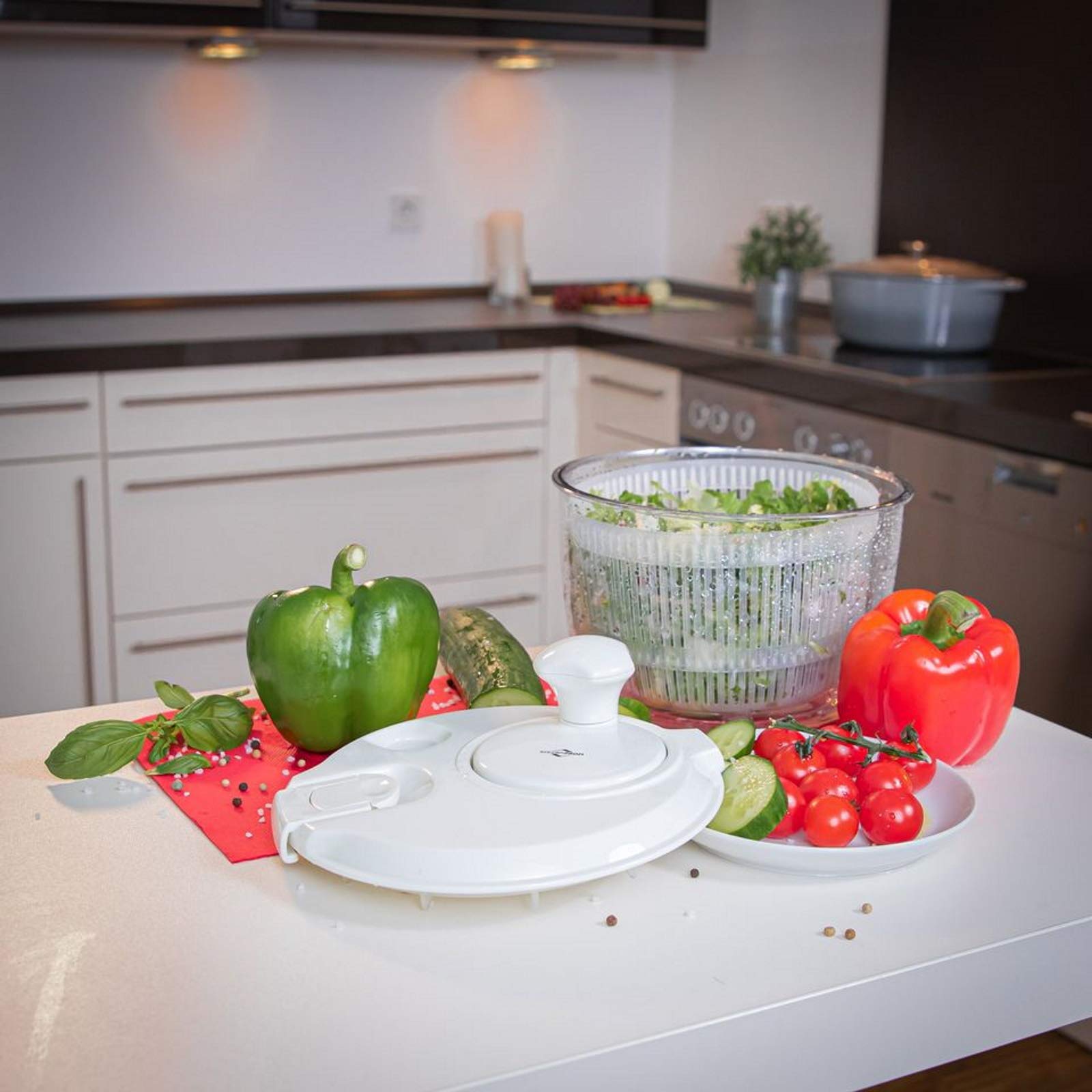 k-chenprofi-mini-salatschleuder-wei-one-size-mit-kurbel-und-siebkorb image 8