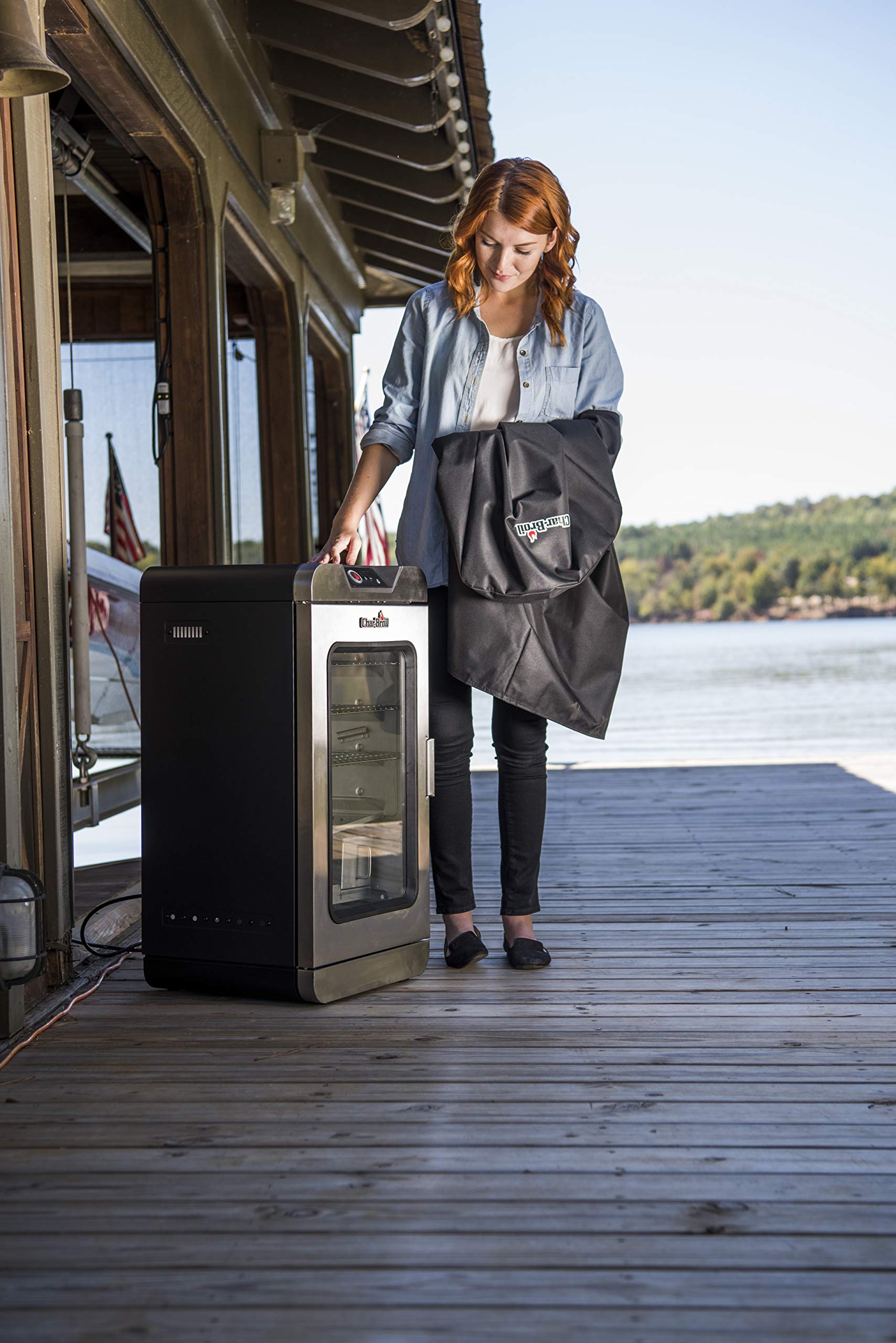 char-broil-digital-electric-smoker-cover-76-2-cm-schwarz image 4