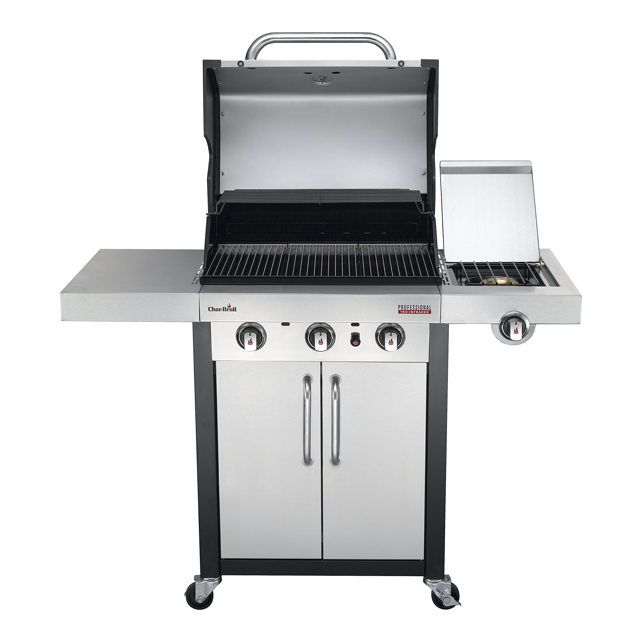 char-broil-professional-3400s-gasgrill-3-brenner-mit-seitenbrenner-edelstahl image 2