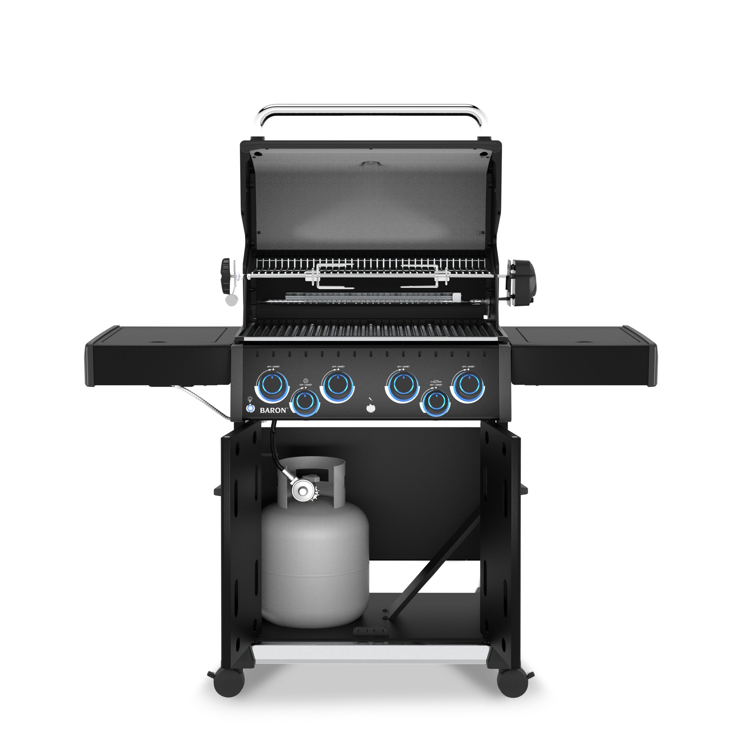 broil-king-baron-490-pro-shadow-gasgrill-mit-4-brennern-und-seitenbrenner image 2