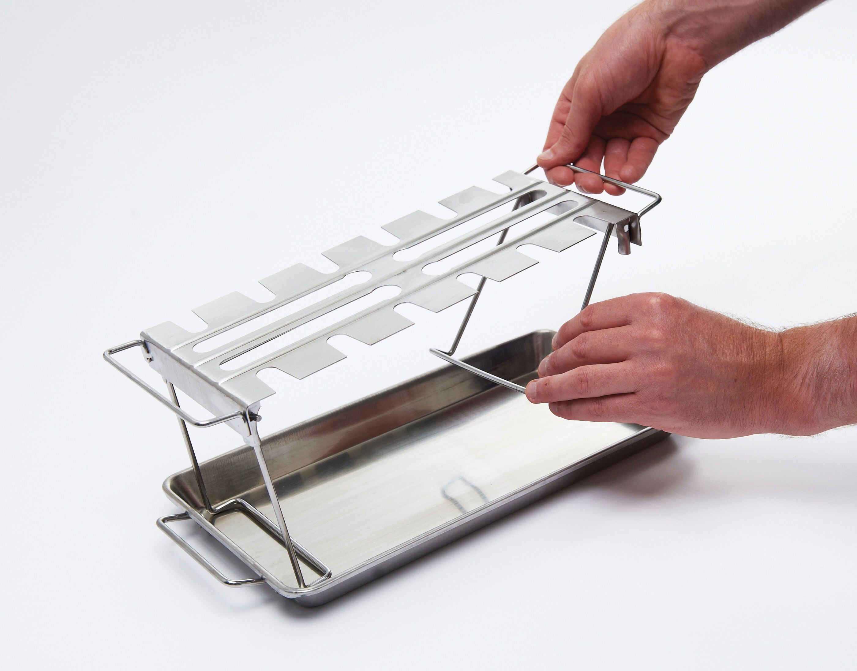 broil-king-wing-rack-pan-h-hnchenhalter-mit-schale-edelstahl image 4