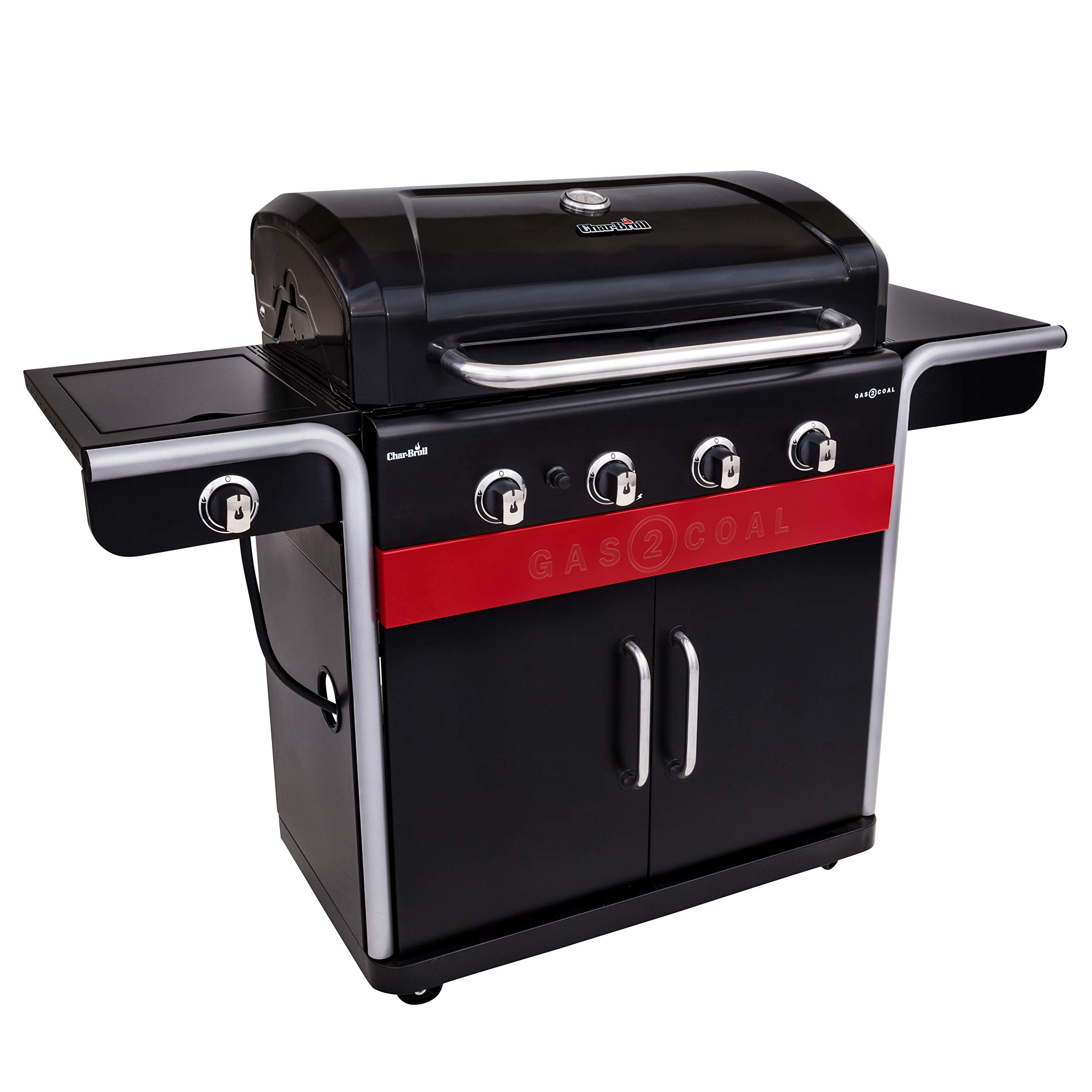 char-broil-gas2coal-440-hybridgrill-4-brenner-mit-seitenbrenner image 2