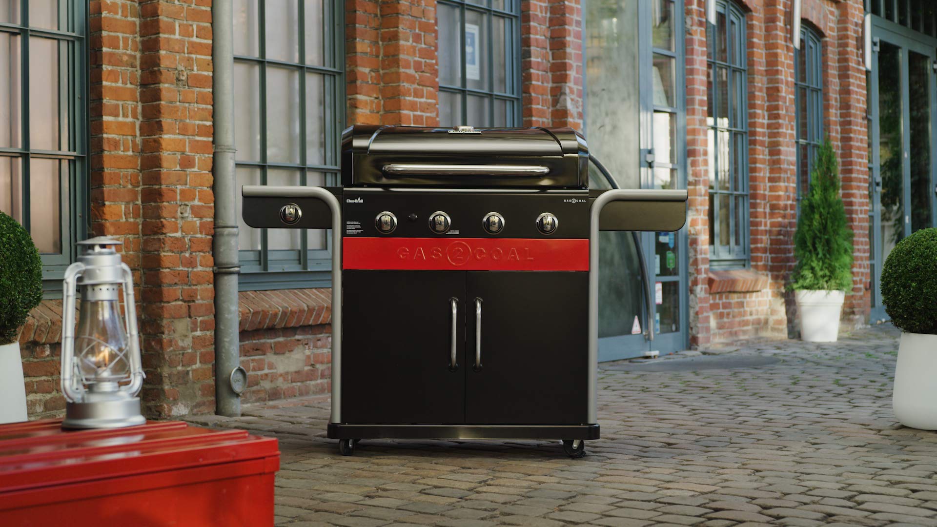 char-broil-gas2coal-440-hybridgrill-4-brenner-mit-seitenbrenner image 6
