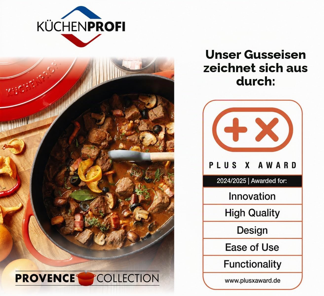 k-chenprofi-provence-gusseisen-br-ter-22-cm-schwarz-mit-antihaftbeschichtung image 5