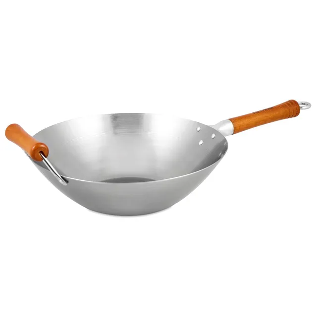 ken-hom-excellence-carbon-steel-seasoning-wok-32-cm-unbeschichtet image 1