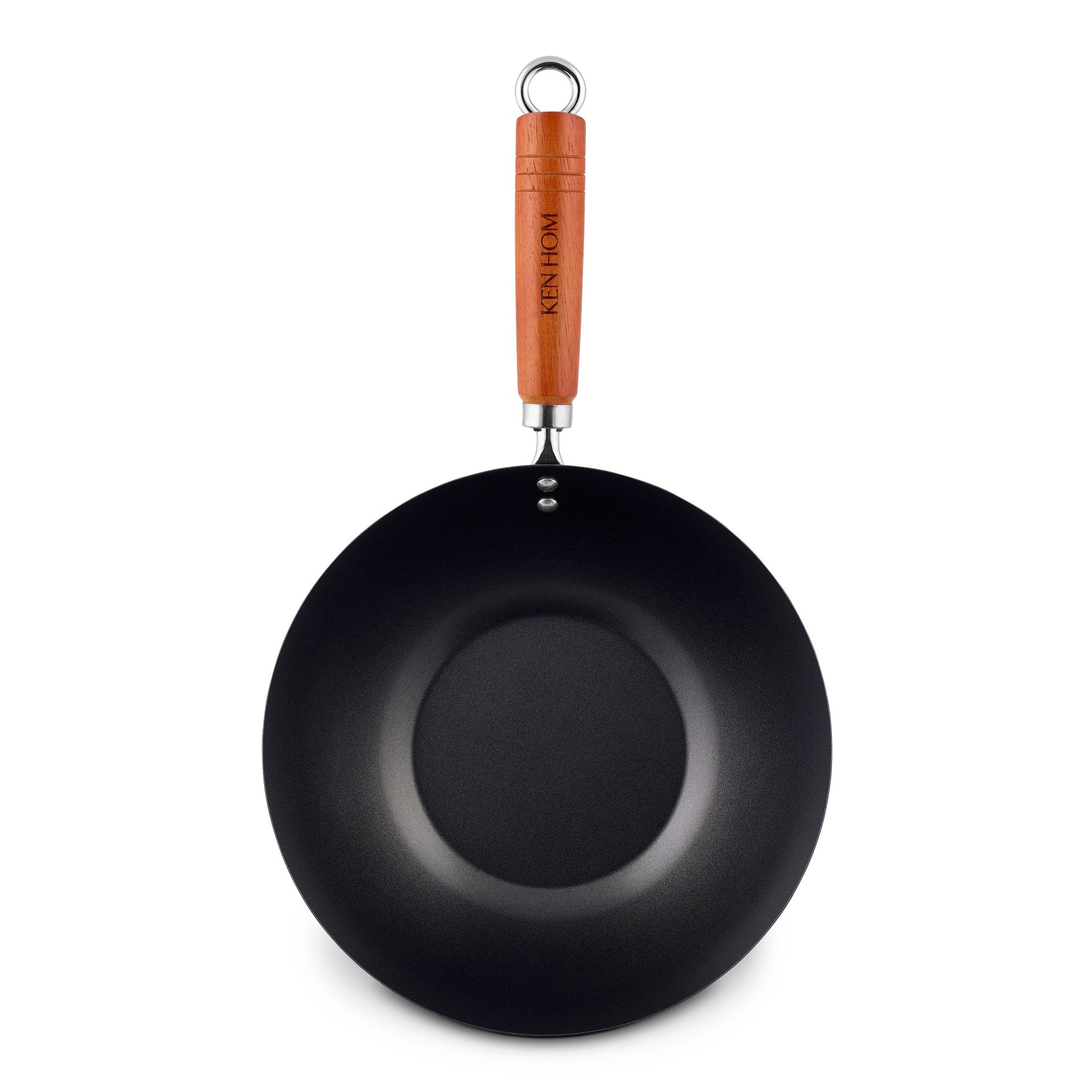 ken-hom-classic-non-stick-carbon-steel-wok-27-cm image 4