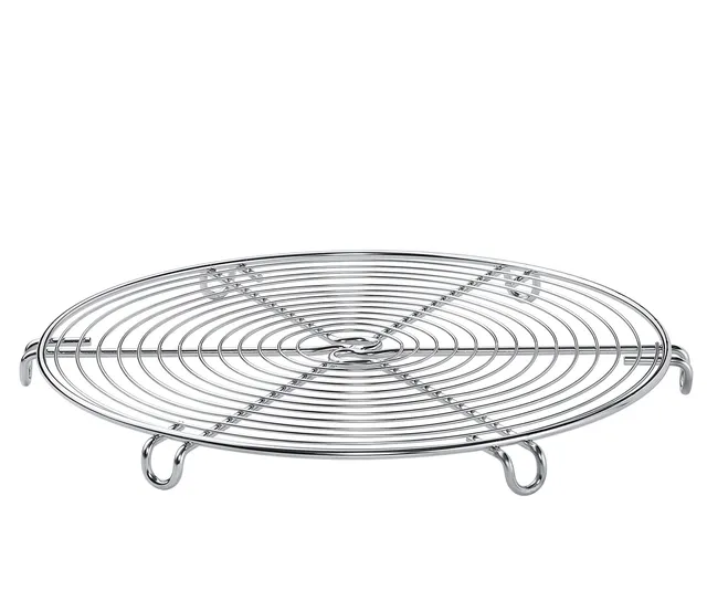 k-chenprofi-kuchengitter-rund-bake-36-cm-edelstahl-silber image 1