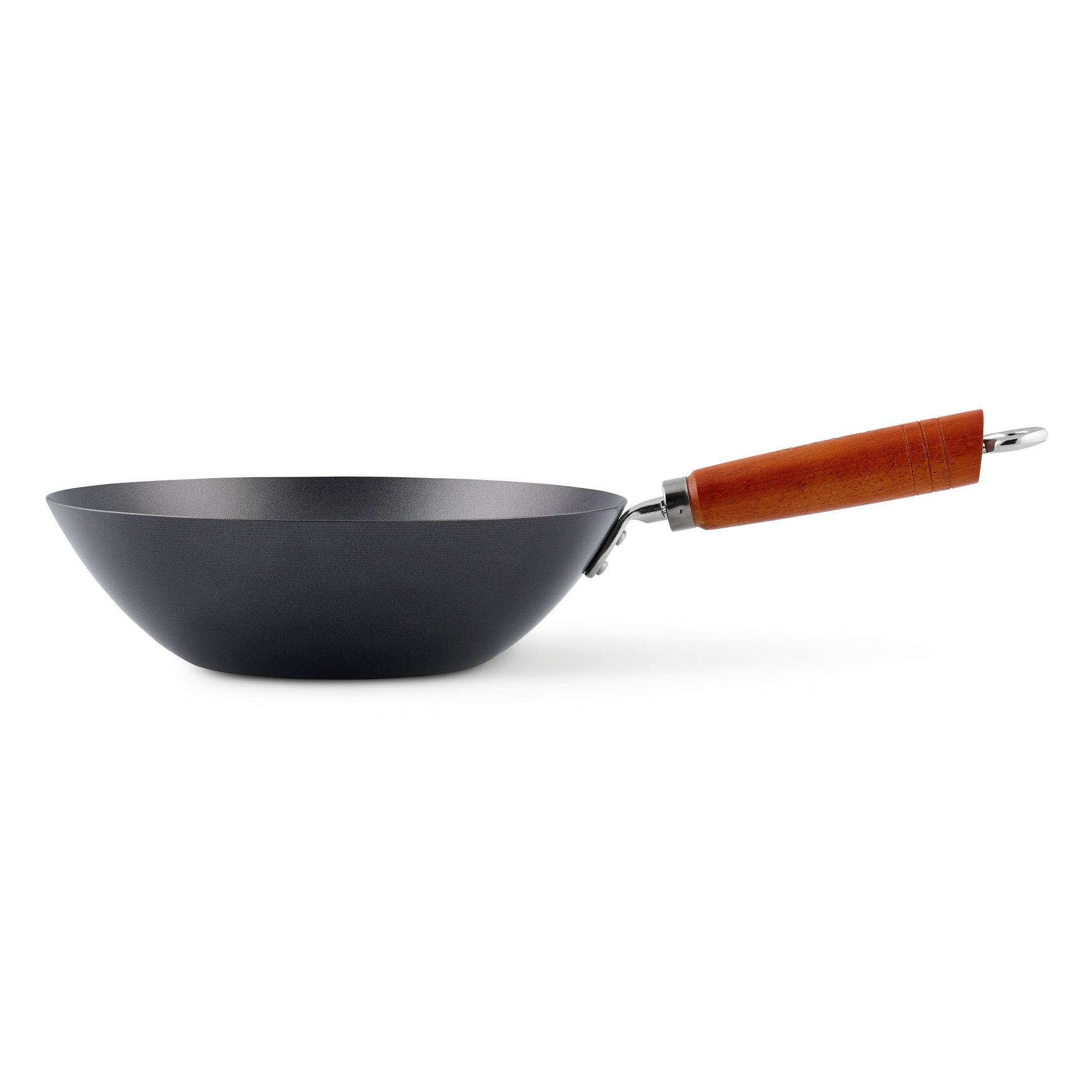ken-hom-classic-non-stick-carbon-steel-wok-27-cm image 3