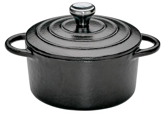 k-chenprofi-provence-mini-br-ter-gusseisen-rund-10-cm-schwarz image 1