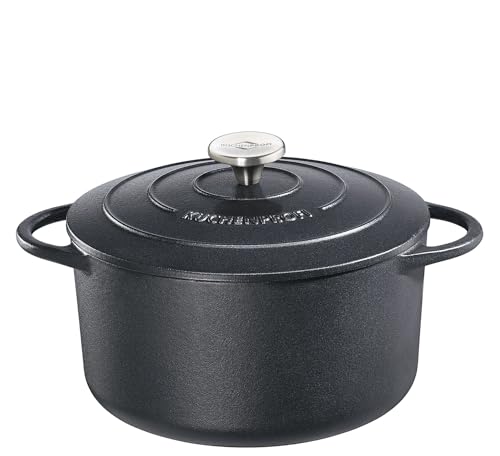 k-chenprofi-provence-gusseisen-br-ter-22-cm-schwarz-mit-antihaftbeschichtung image 6