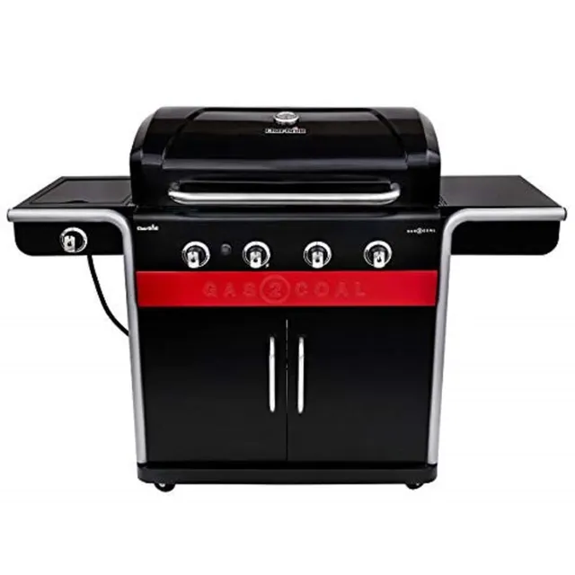 char-broil-gas2coal-440-hybridgrill-4-brenner-mit-seitenbrenner image 1