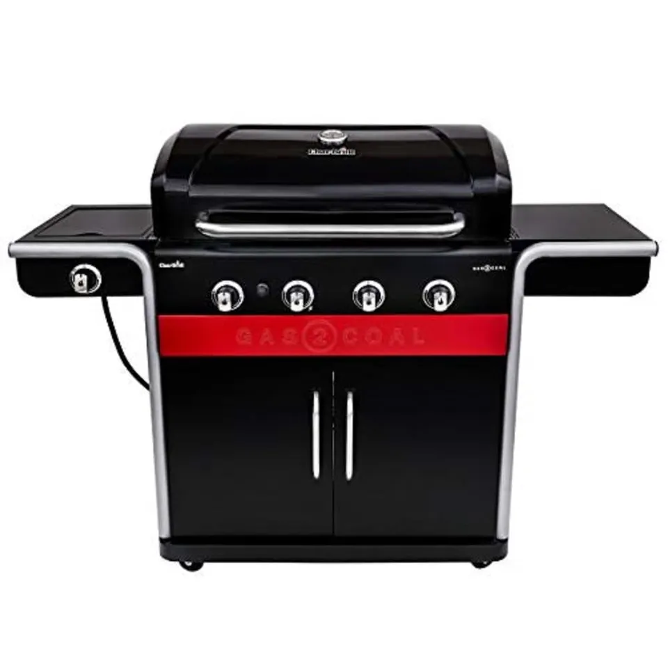 char-broil-gas2coal-440-hybridgrill-4-brenner-mit-seitenbrenner image 1