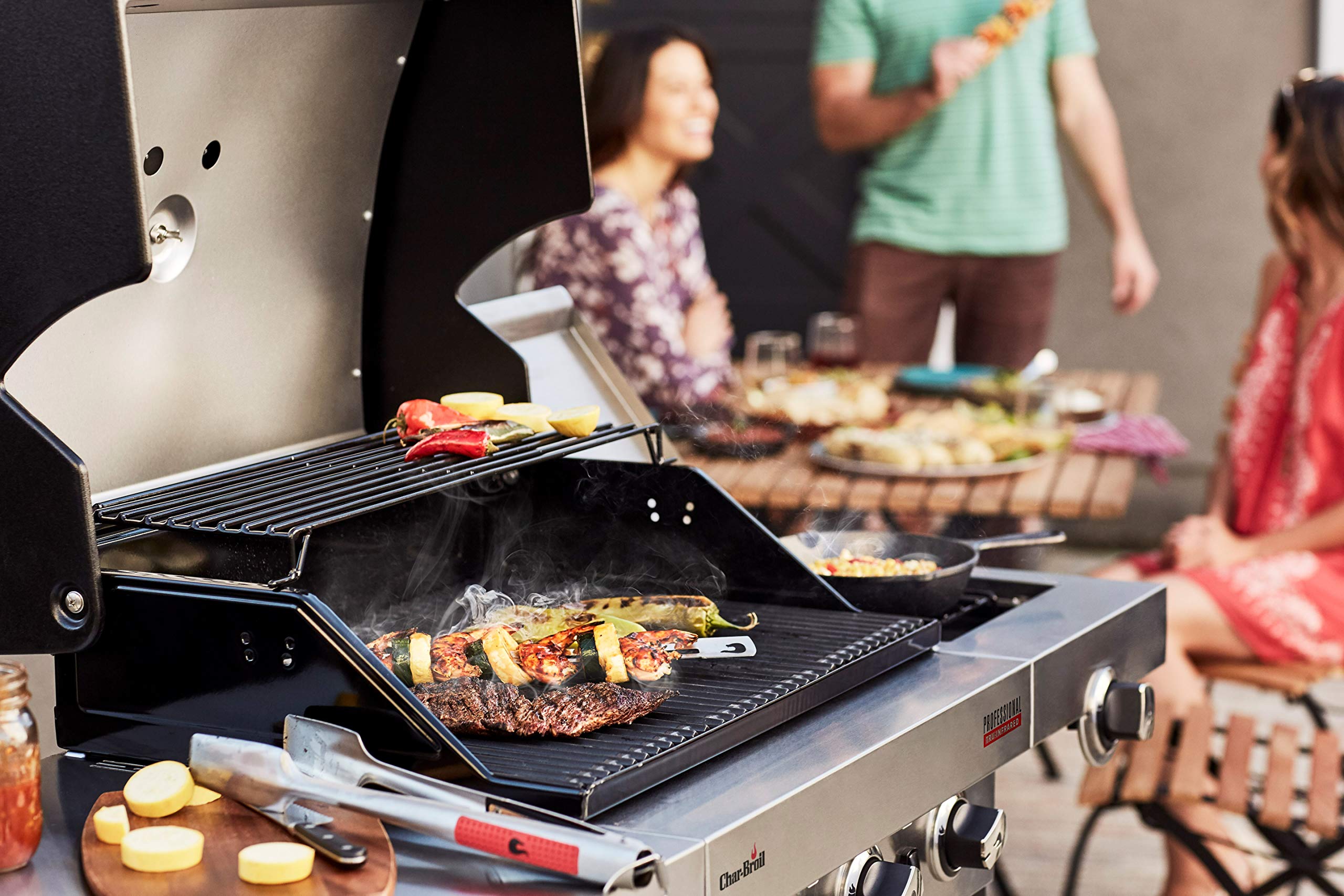 char-broil-professional-3400s-gasgrill-3-brenner-mit-seitenbrenner-edelstahl image 6