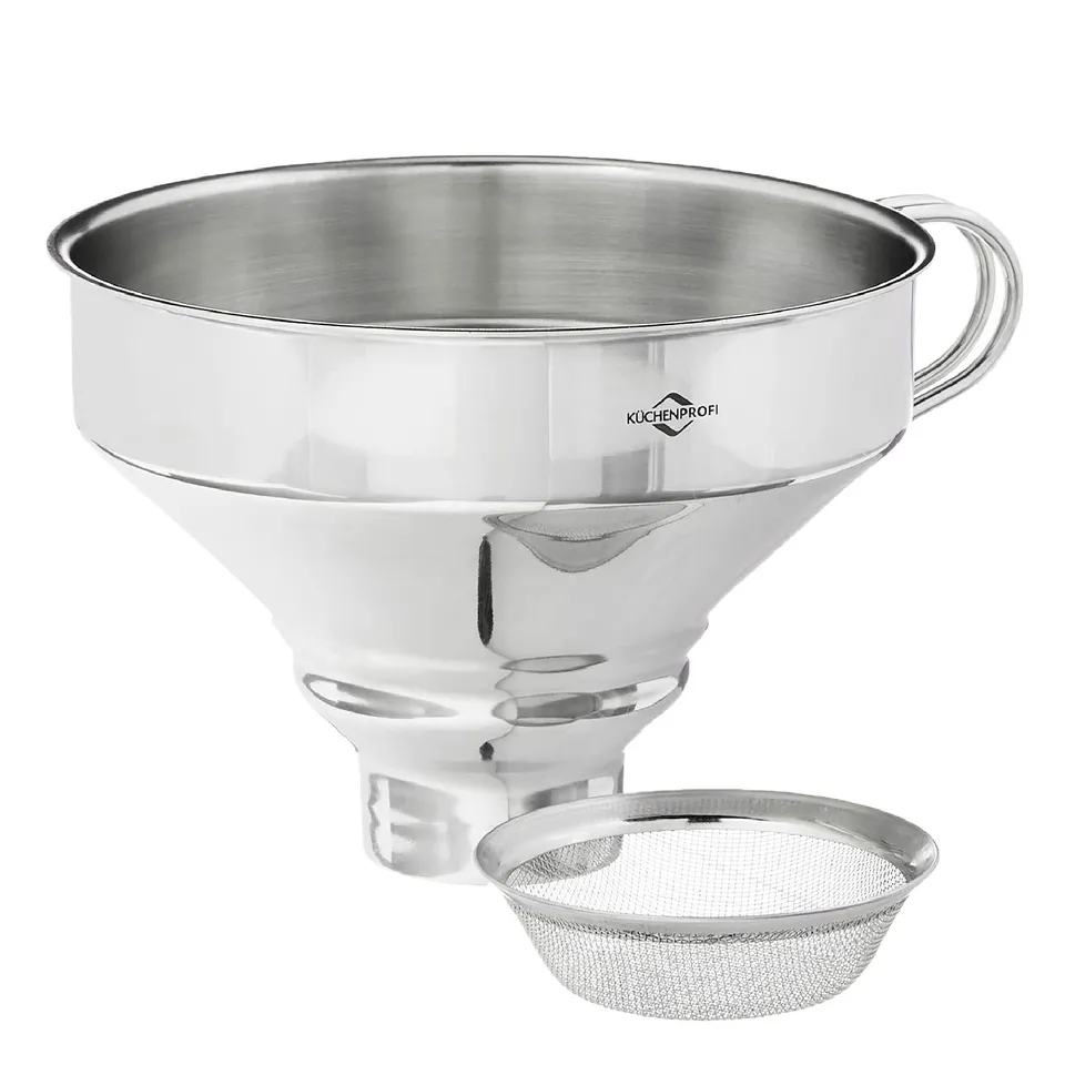 k-chenprofi-trichter-mit-sieb-er18-10-edelstahl image 1