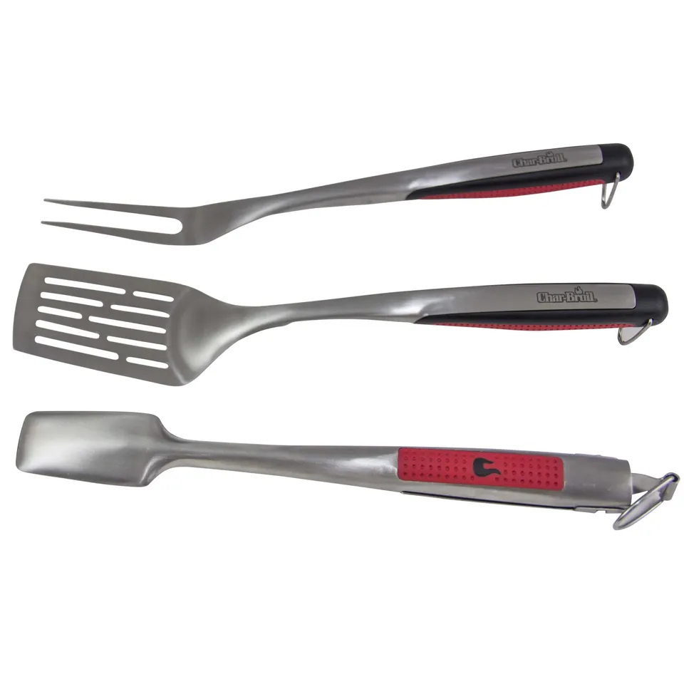 char-broil-140-767-comfort-grip-grillbesteck-3-teilig-edelstahl image 1