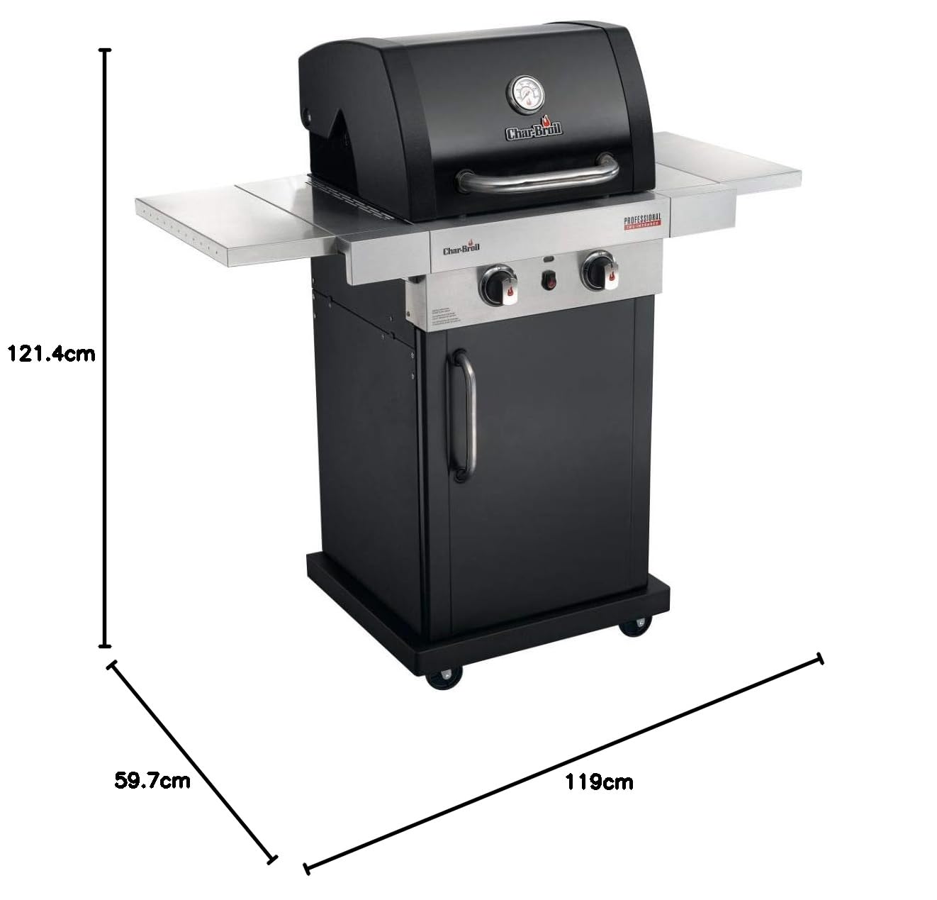 char-broil-professional-2200-b-gasgrill-schwarz-2-brenner-tru-infrared image 5