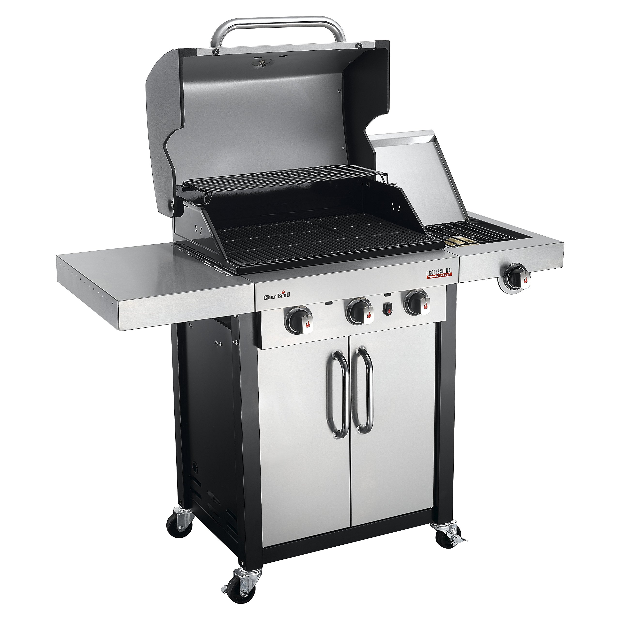 char-broil-professional-3400s-gasgrill-3-brenner-mit-seitenbrenner-edelstahl image 3