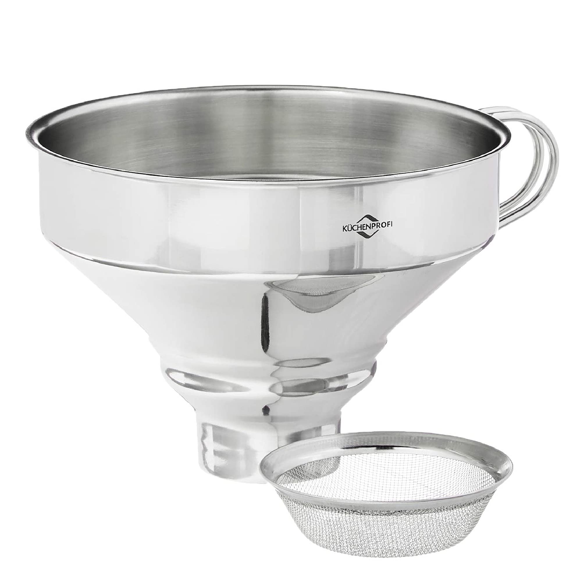 k-chenprofi-trichter-mit-sieb-er18-10-edelstahl image 1