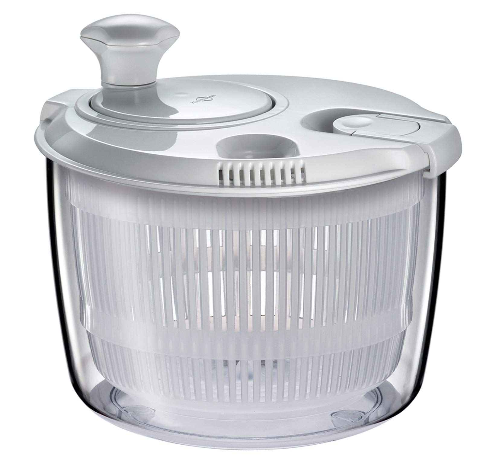 k-chenprofi-mini-salatschleuder-wei-one-size-mit-kurbel-und-siebkorb image 1