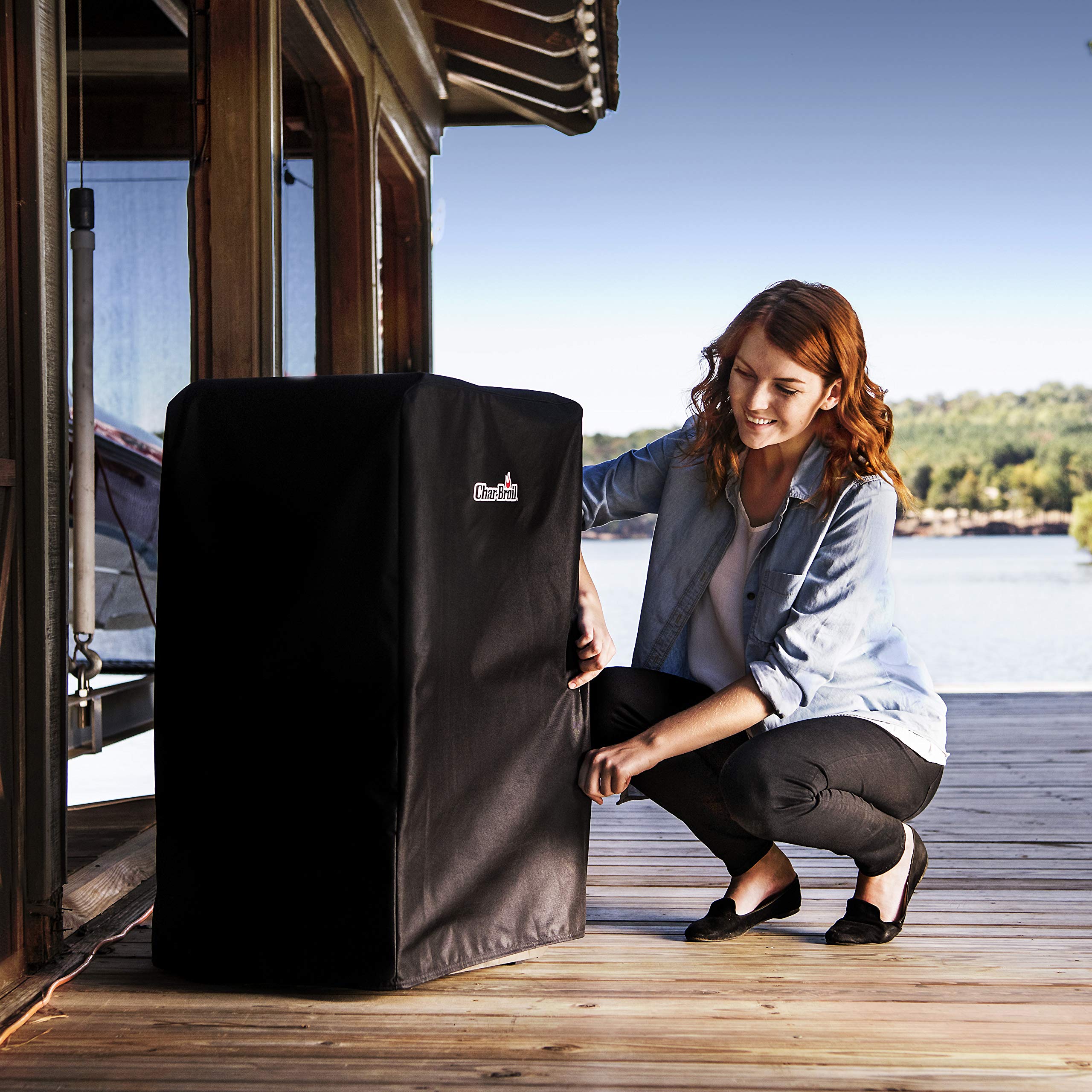 char-broil-digital-electric-smoker-cover-76-2-cm-schwarz image 3